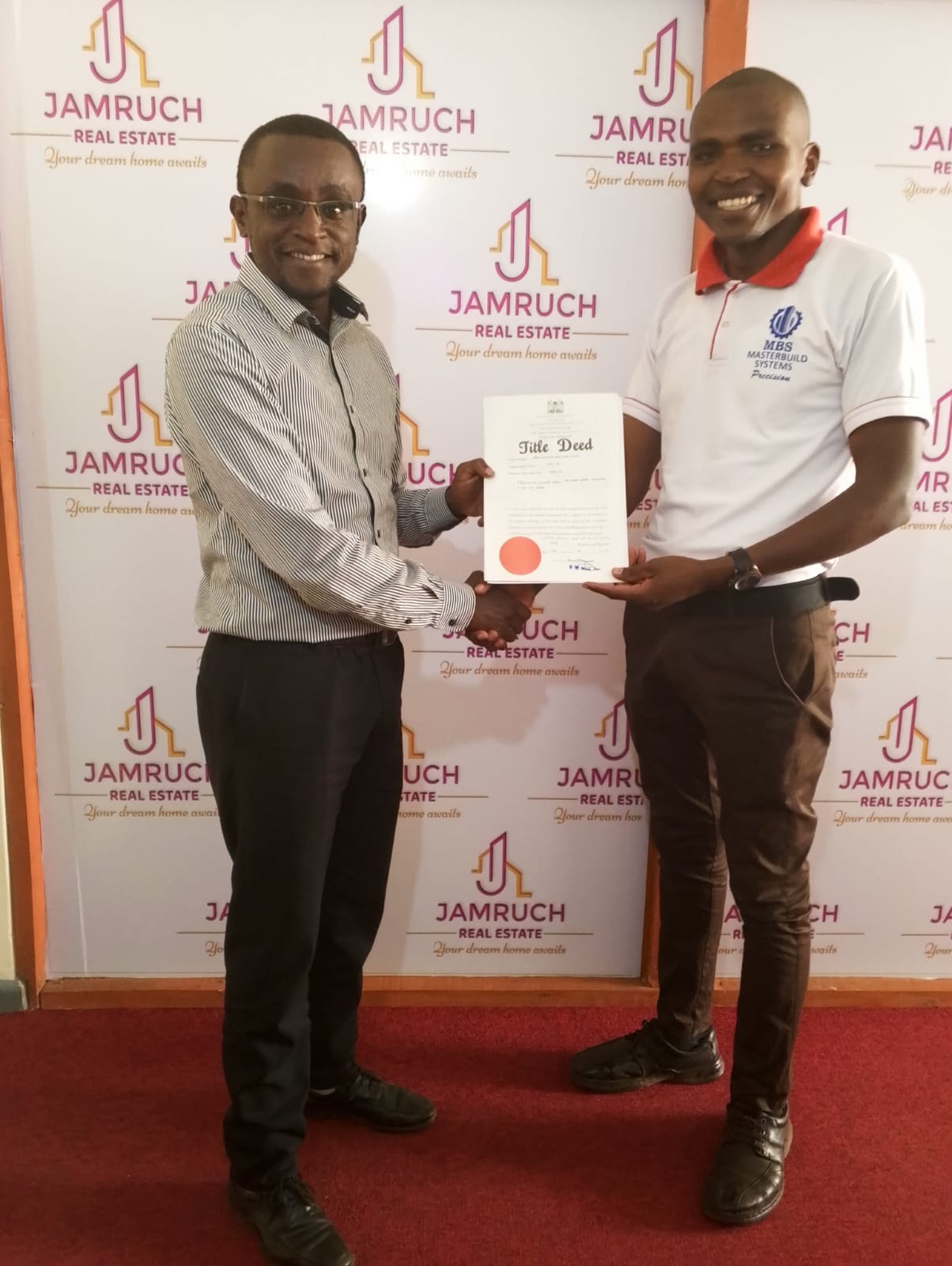 Jamruch client title deed handover